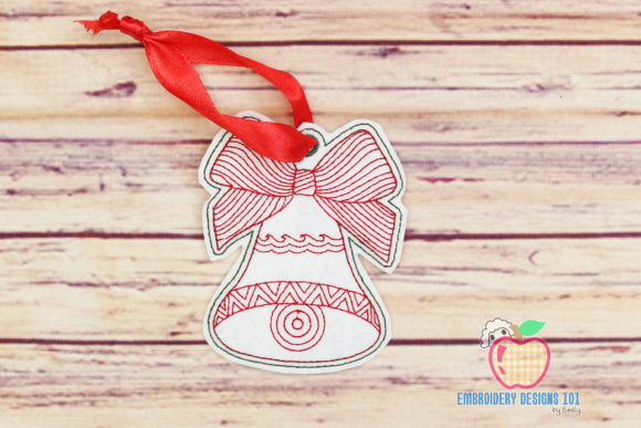 Review: Christmas Bells with Bow Ornament ITH