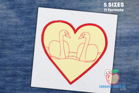 Reviewing the Swan Couple in Heart Applique